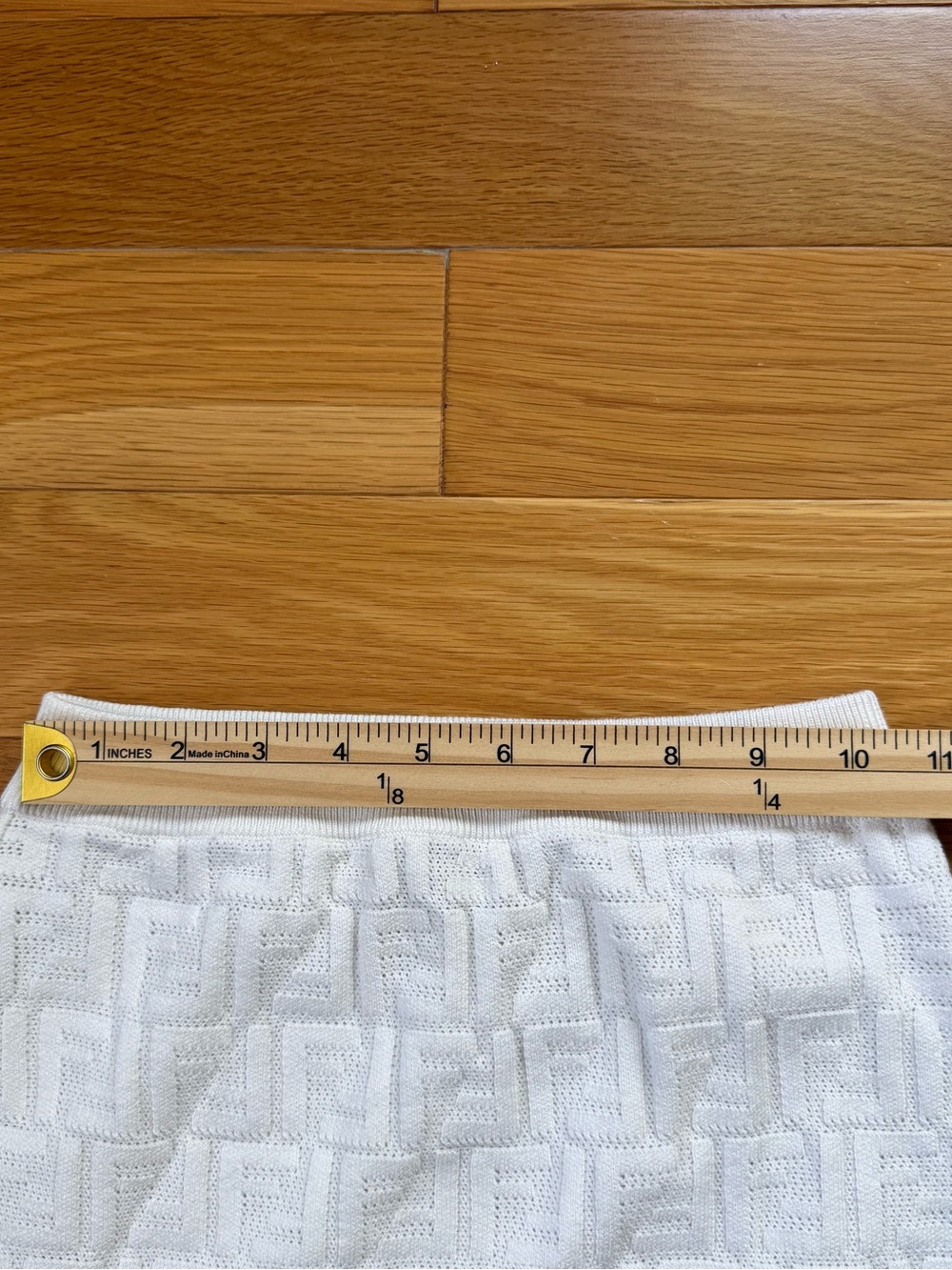 Fendi FF Motif Pencil Skirt 100% Wool - Picture 2 of 9